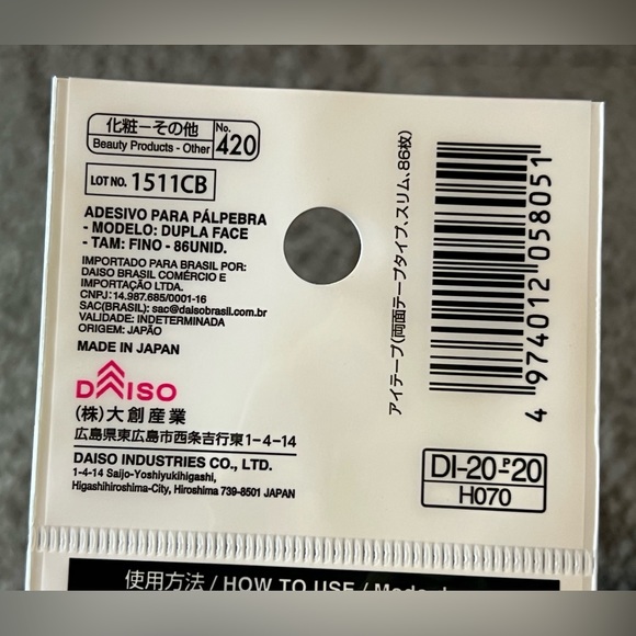 Daiso Japan Eye Eyelid Tape Sticker Double Sided Type Slim Clear 86 pcs Beauty - Picture 6 of 8